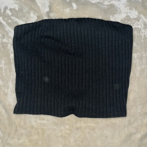 Black VS Pink Tube Top with Built in Bra - Picture 1 of 3